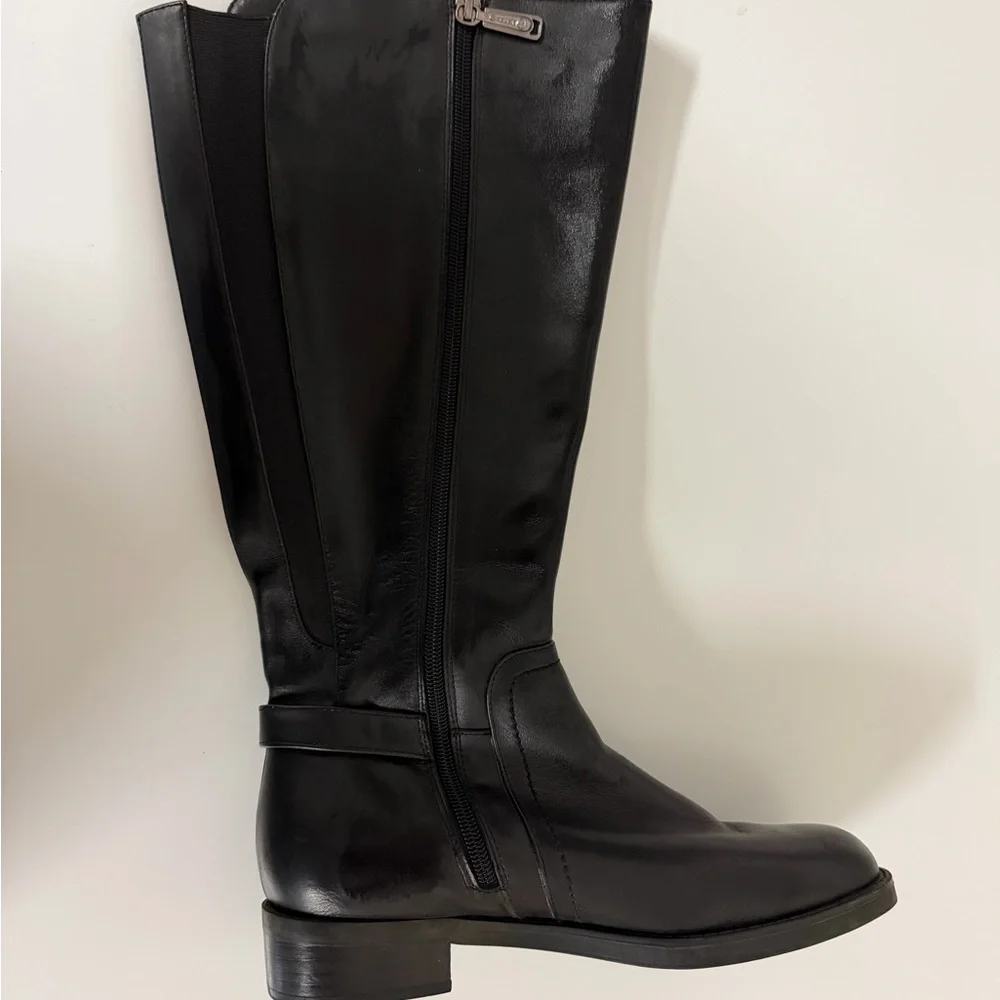 Blondo Black Over-the-Knee Leather‎ Boots